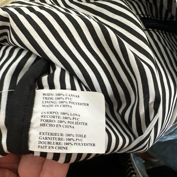 Luv Betsey by Betsey Johnson Duffle Bag Denim w/ Kitsch Patches - Picture 6 of 9